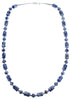 Sterling Silver Dumortierite Southwest Bead Necklace JX130245
